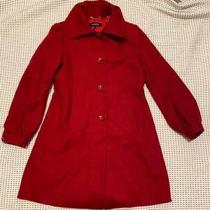 Guess wool blend red coat